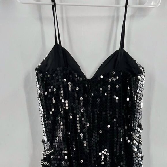 Vintage Alyce Designs black sequin dress size 10 - Picture 5 of 11